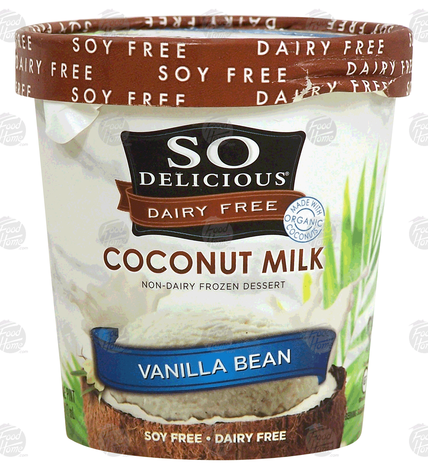 So Delicious  vanilla bean coconut milk, non-dairy frozen dessert Full-Size Picture